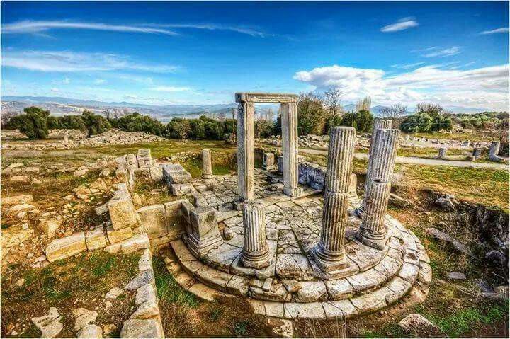 Columns in Lagina Hecate Sanctuary Rise Again