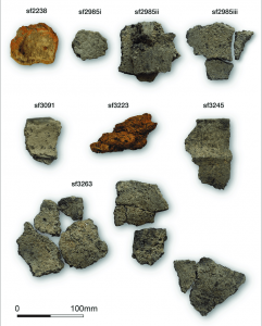 Fragments of tools for salt processing found at the neolithic site in North Yorkshire