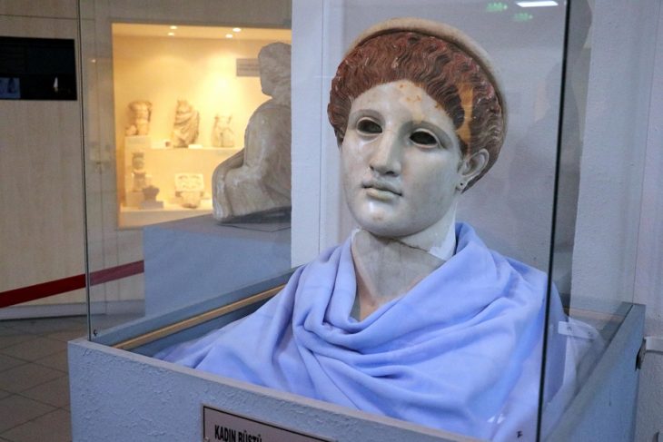 unique bust of Artemis