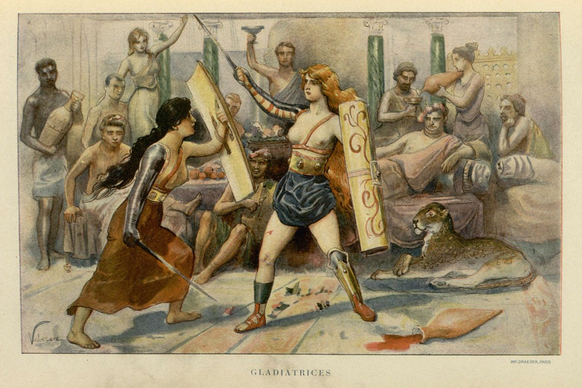 Volunteer Female Gladiators in Ancient Rome - Arkeonews