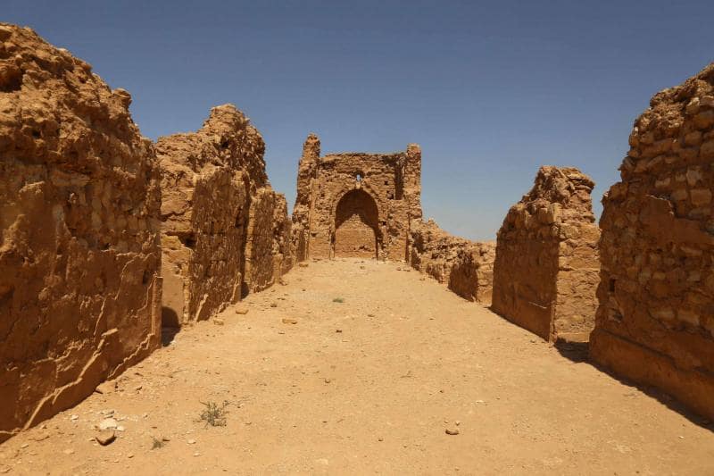 A view of the Al-Aqiser archeological site in Ain Tamr near Karbala in Iraq. (AFP)