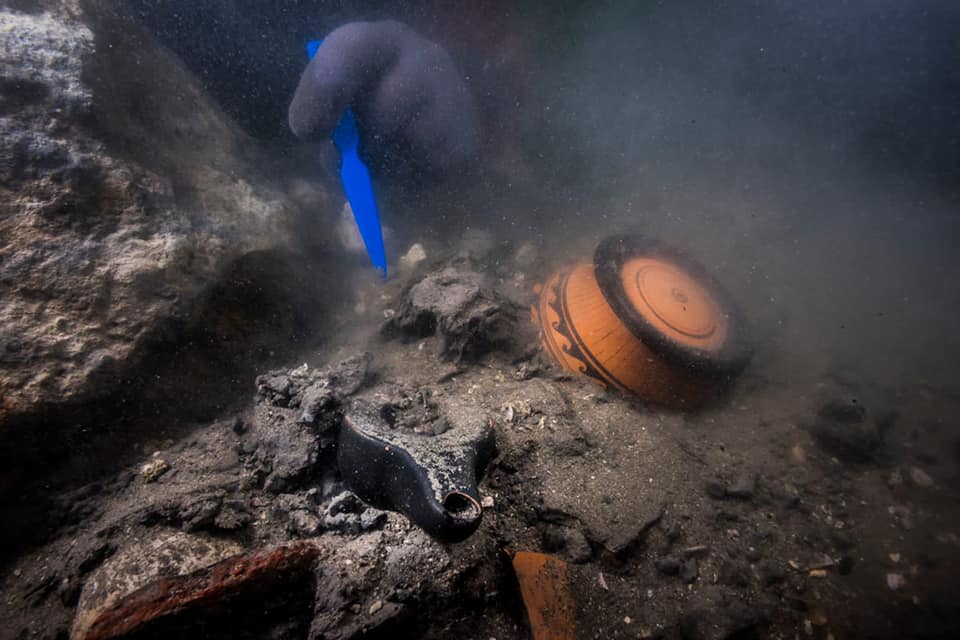 Divers examined the wreck after a sonar survey rediscovered it buried in mud and debris. Photo: Eygpt Ministry of Tourism and Antiquities