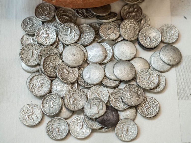 The coins, minted and circulated in Mleiha, were inspired by the coins of Alexander the Great and his Seleucid dynasty successors.