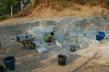 The rock paintings and kitchen materials found in the cave, which were discovered by a shepherd and emerged as a result of a landslide in the Mustafakemalpaşa district, 85 kilometers from the city center, created excitement.