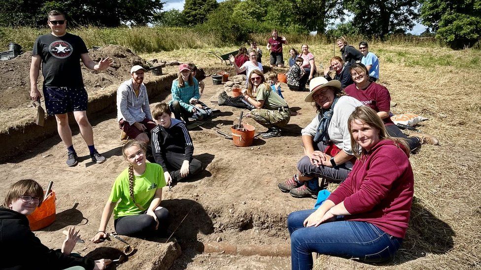 Students from Cardiff University have been helping out at the site