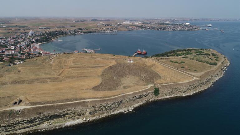 A general view from the theater area in the ancient city of Perinthos, Tekirdağ, northwestern Turkey. (AA Photo)