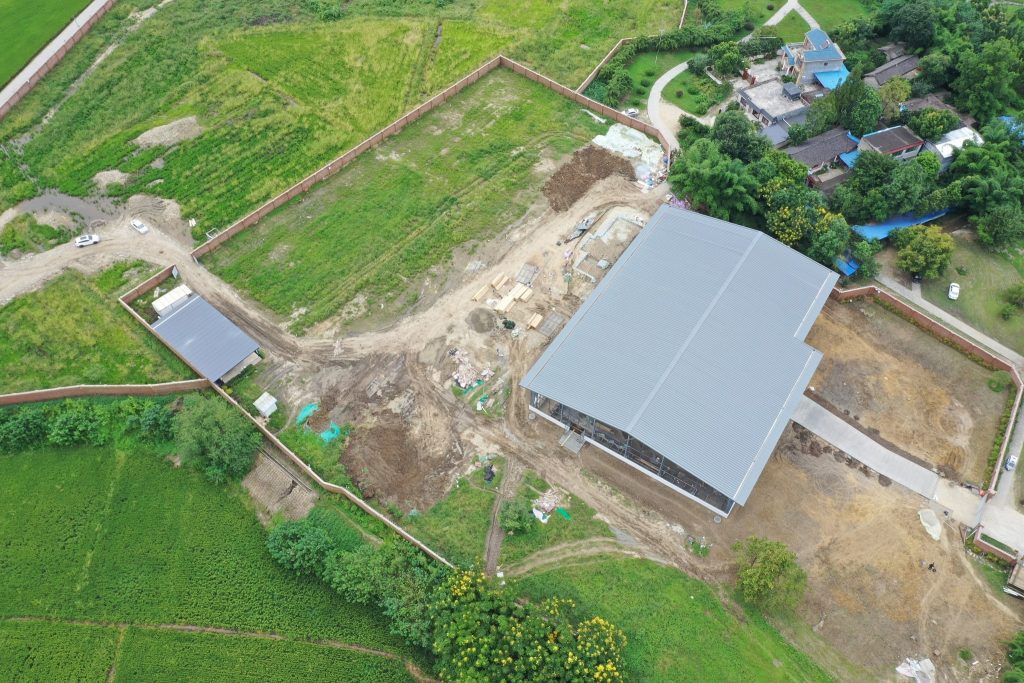 Aerial view of the archaeological site of the Sanxingdui Ruins in Guanghan City, southwest China's Sichuan Province. /CFP