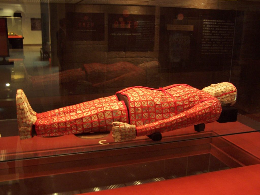 Jade burial suit at the Museum of the Mausoleum of the Nanyue King, in Guangzhou
