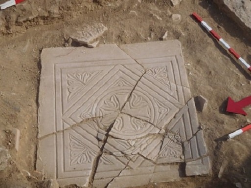 Marble chancel from the Holy Bema of Church B [Photo: Department of Antiquities, Cyprus]