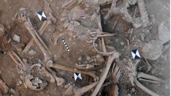 The two mass graves contain the remains of at least 25 men. (Image credit: Claude Doumet-Serhal)