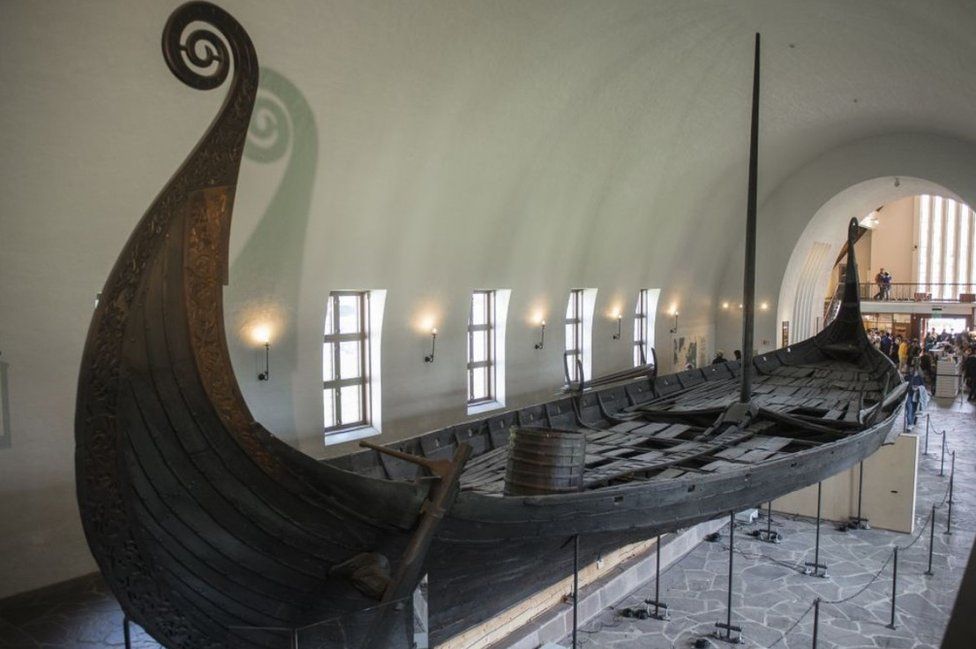 Famous Oseberg ship.