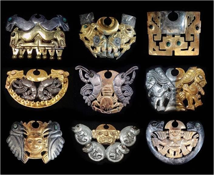 Nose rings found in the tomb of Lady of Cao.