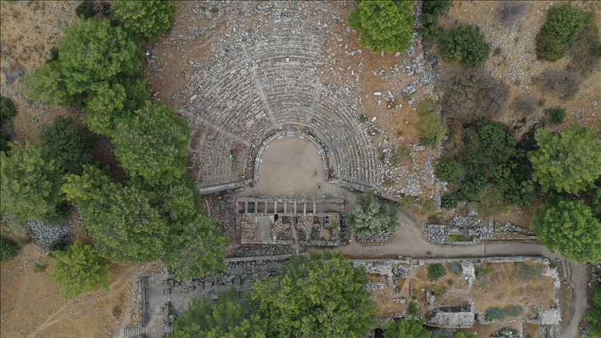 The ancient city of Priene is included on the UNESCO Temporary World Heritage List. (AA Photo)