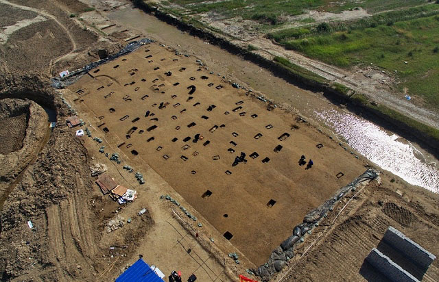 A total of 128 tombs, estimated to be more than 2,000 years old, have been discovered in Hebei, according to archaeologists. Photo: Xinhua/Yang Shiyao/TANN
