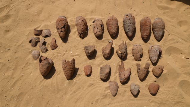 Among the findings were dozens of beer jars. Photo: M. Osman