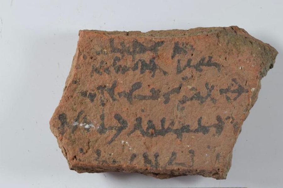 The joint Egyptian-German archaeological mission discovered more than 13,000 ostraca dating back to the Ptolemaic era, the beginning of the Roman era, the Coptic era, and the Islamic era, during excavations in the archaeological area of ​​Sheikh Hamad.