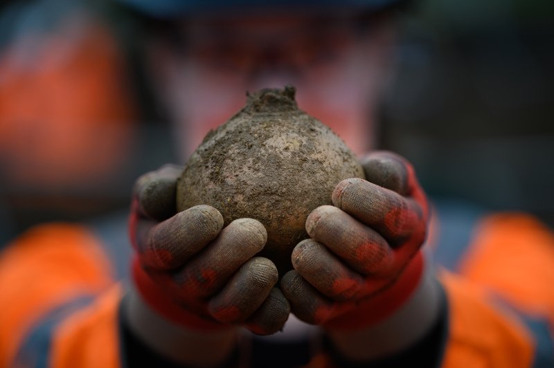 A finding from Blackgrounds, Britain. (Twitter / @HS2ltd)