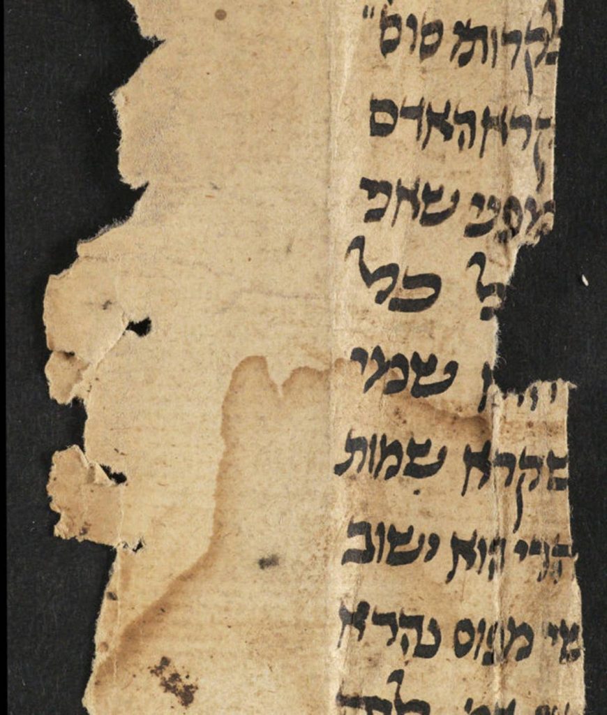 A fragment from Rabbi David Adani of Yemen's Midrash HaGadol. Credit: Israel's National Library