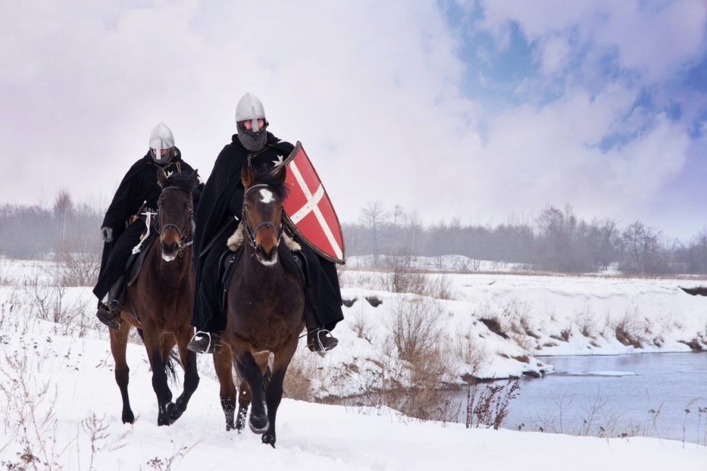 Medieval European horses were about the size of a pony, with an average length of 14.2 hands (approximately 142 cm).