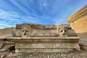 Relief masks discovered in Turkey’s ancient city of Kastabala