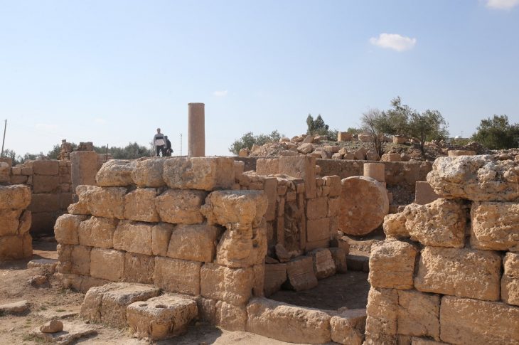 General view from the olive workshop in the ancient city of Dara