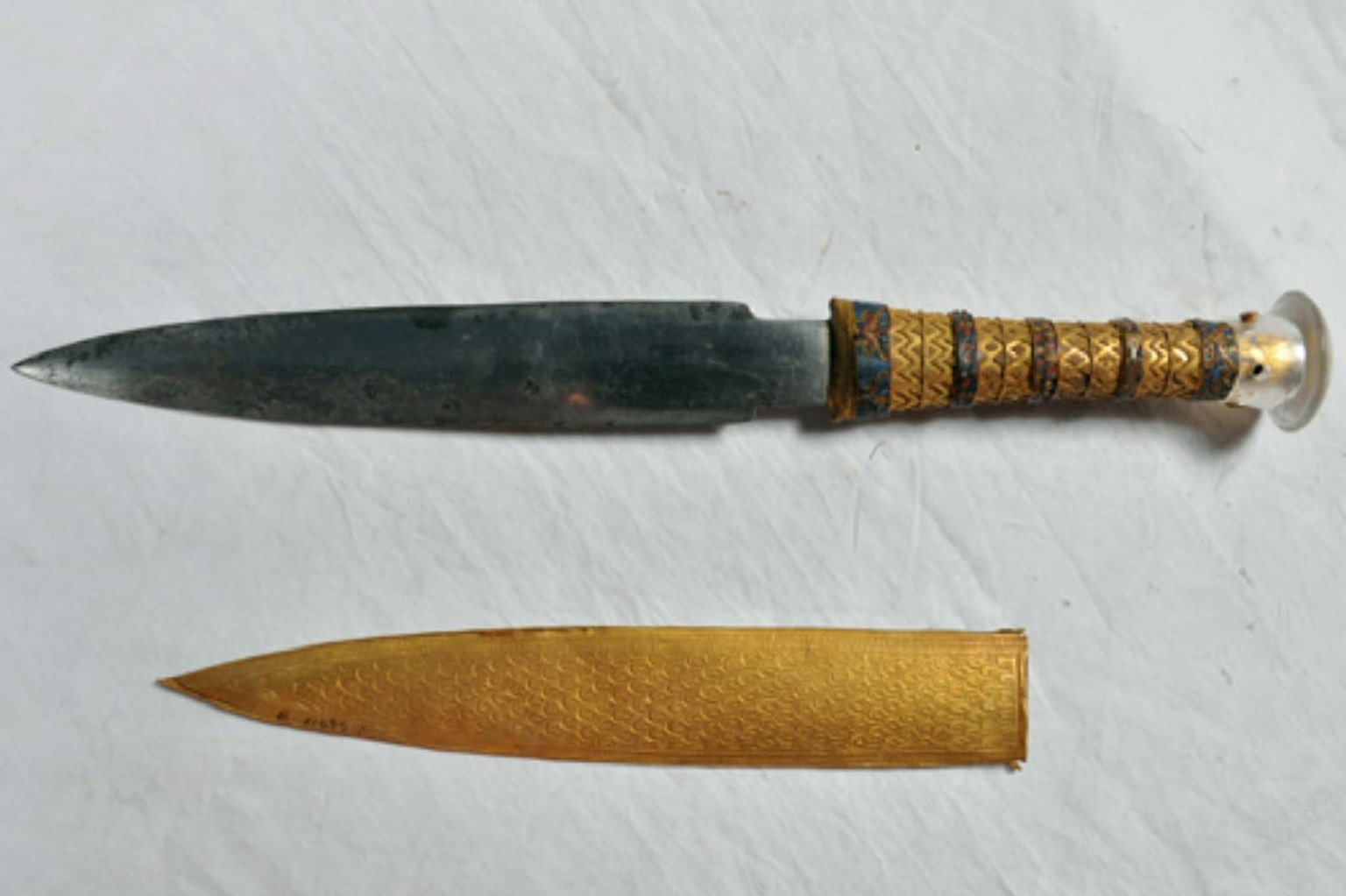King Tut’s dagger was forged using iron from a meteorite.
