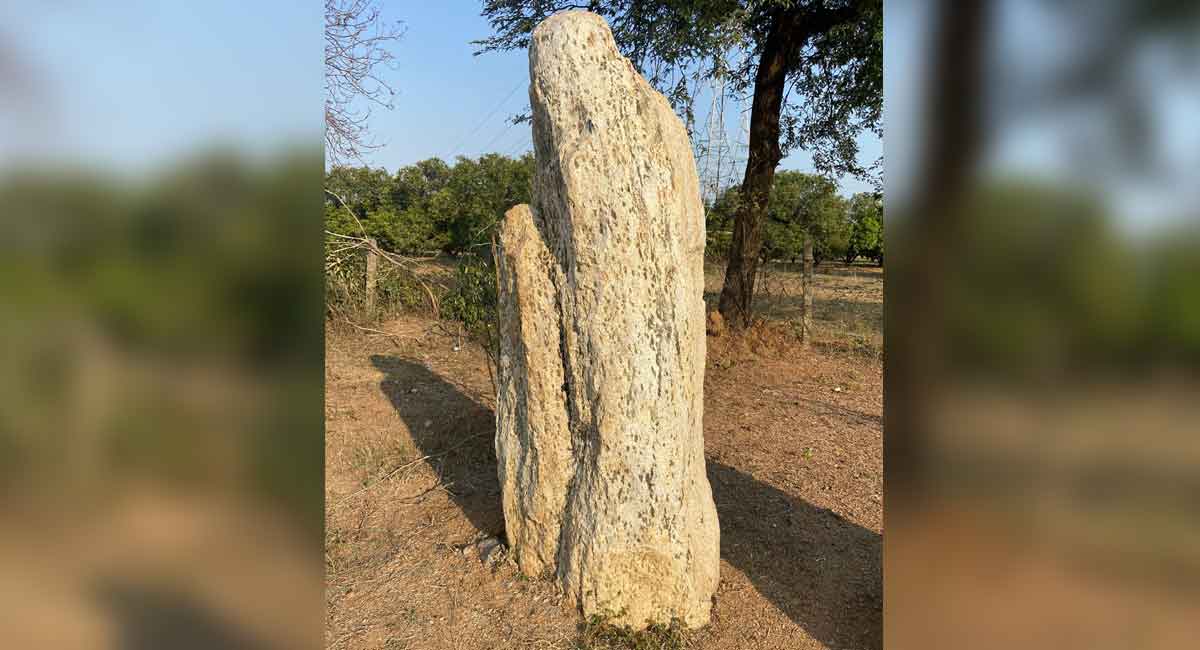 3500-year-old menhir discovered in Mahbubabad, India