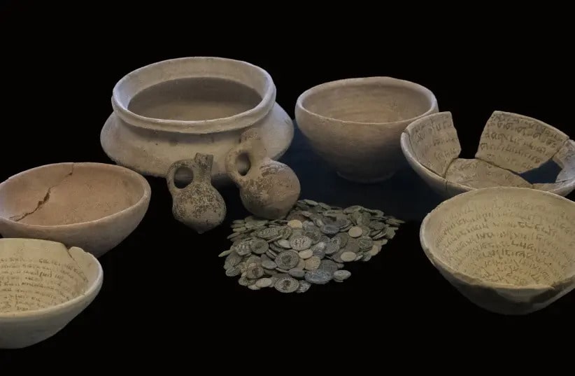 Artifacts seized from a home in Jerusalem's Ramat Shlomo neighborhood