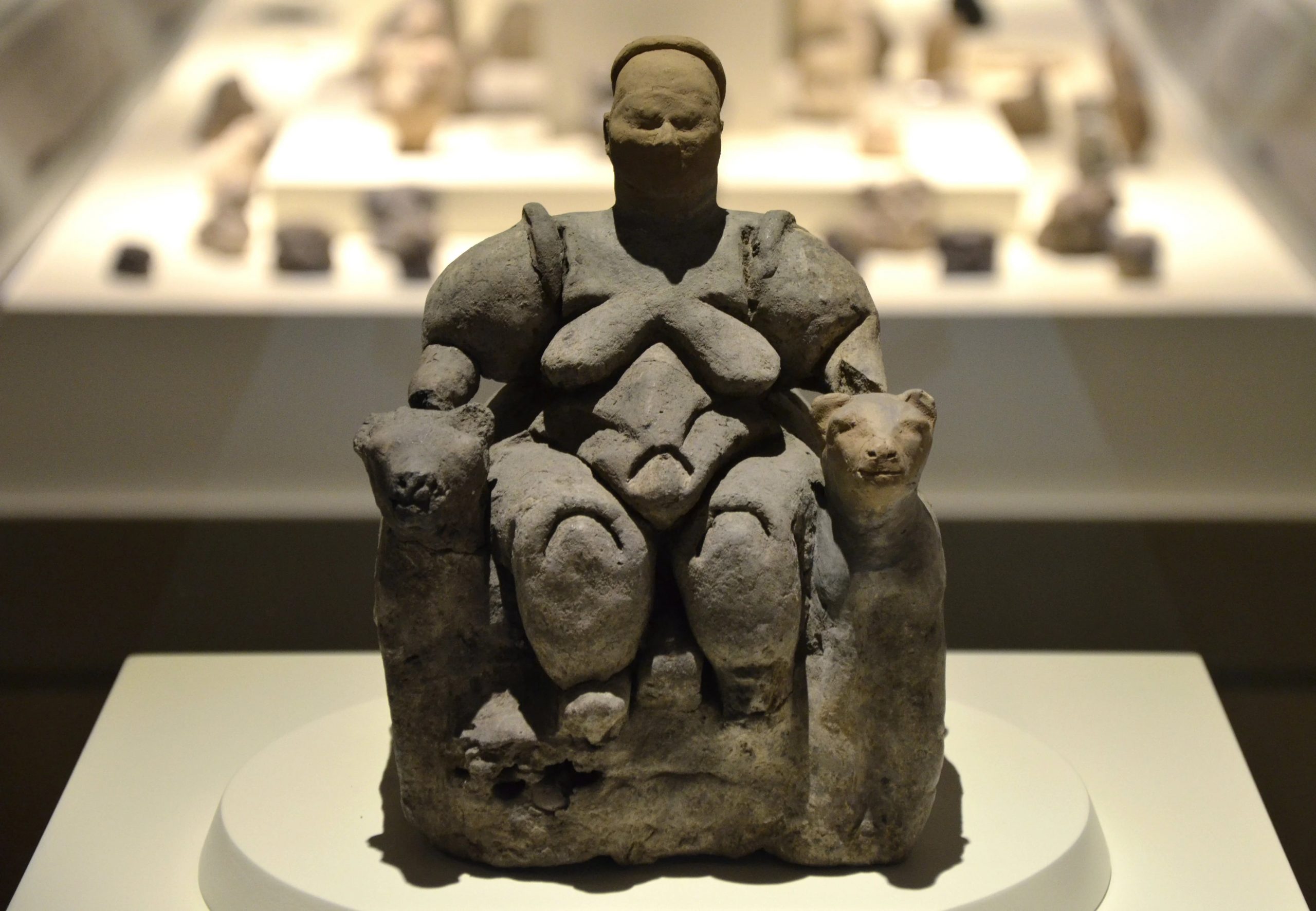 Baked clay figurine depicting mother-goddess