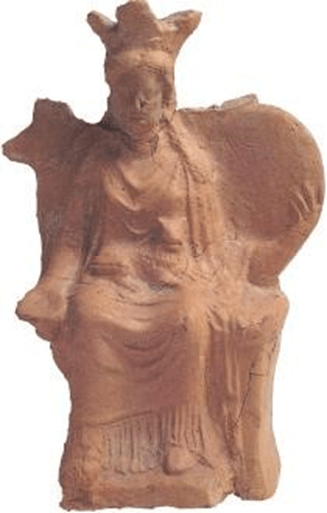 SITTING GODDESS KYBELE Priene (Gülbahçe-Söke), Hellenistic Period BC. 2nd century Istanbul Archaeological Museums