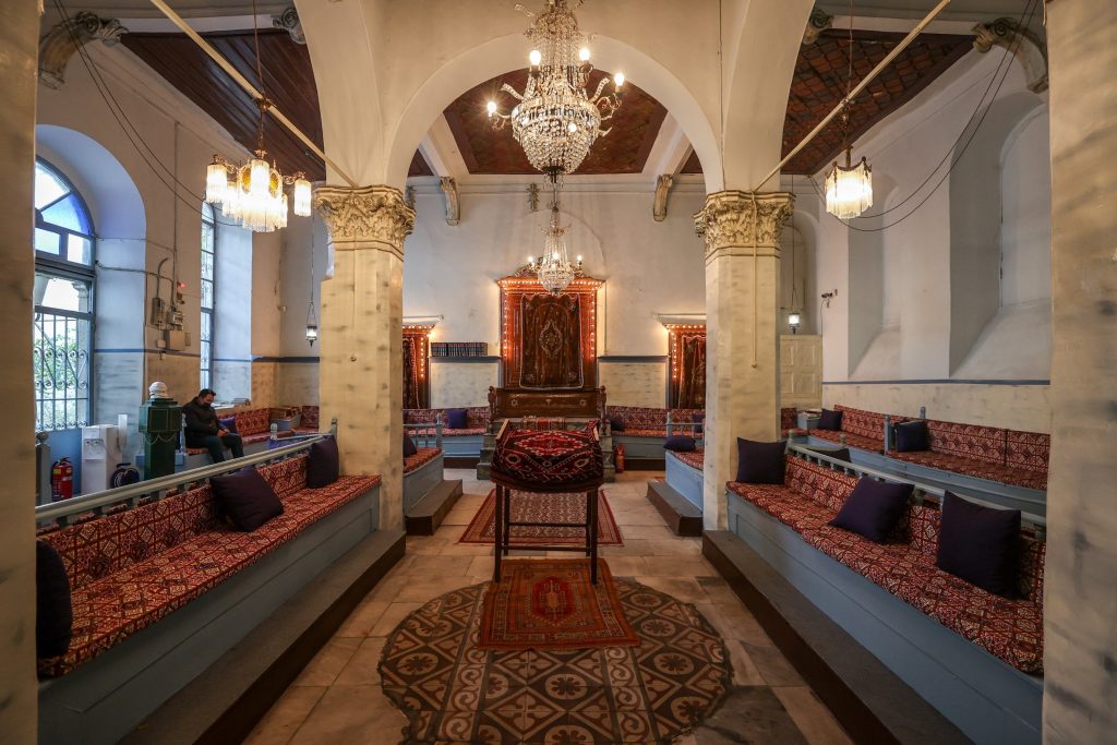 An interior view from the Şalom Synagogue, Izmir, Turkey. Photo: AA