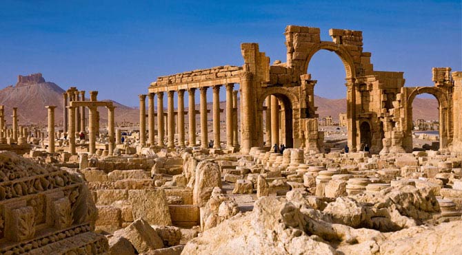 ancient Arch de Triumph in Palmyra