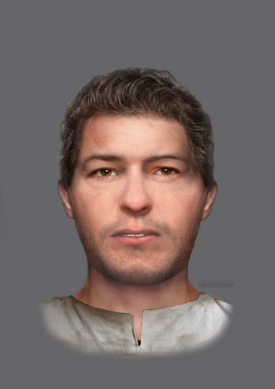 Facial reconstruction of man who may have come from Loch Lomond (University of Aberdeen/PA)