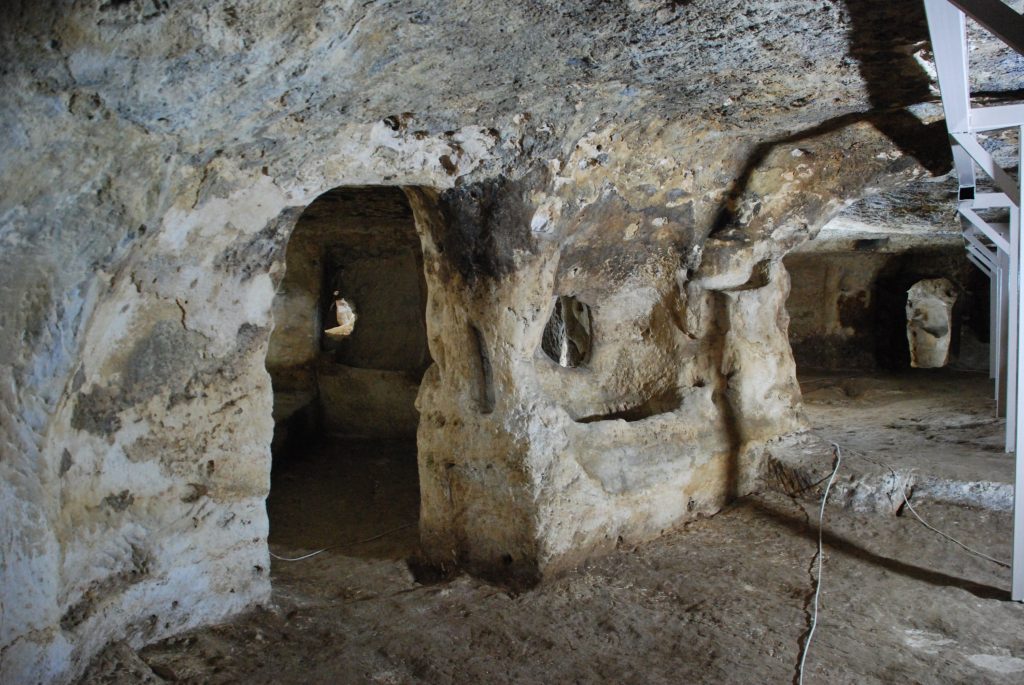 An interior view from the underground city in Midyat, Mardin, southeastern Turkey. Photo: AA