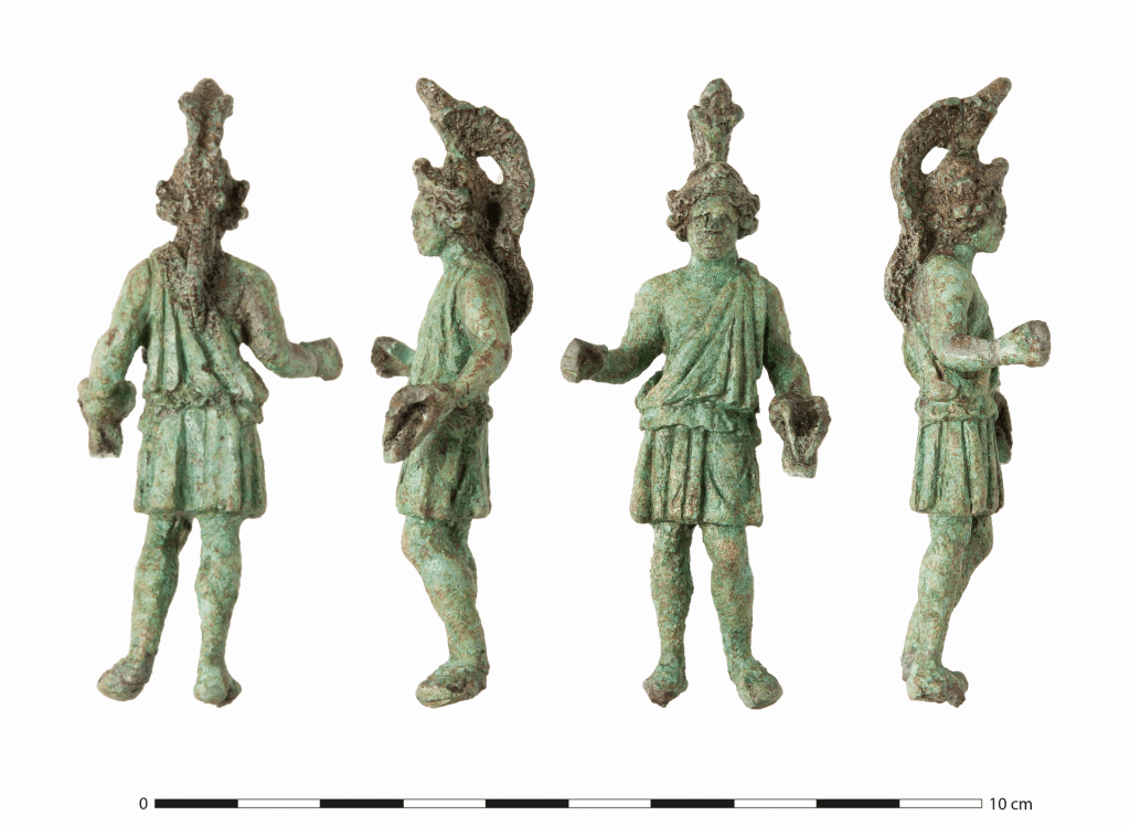 Bronze figurine representing the god Mars.