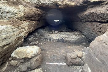 Man-made Viking-era cave