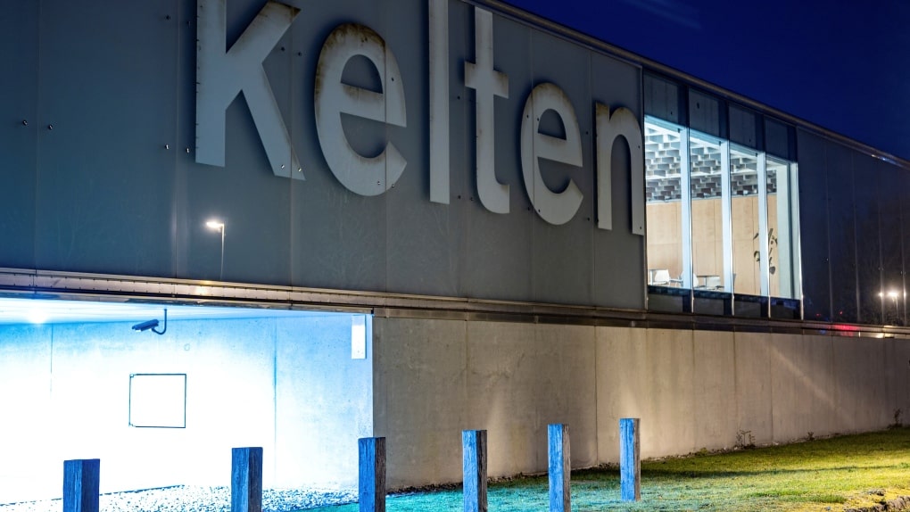 The Celtic-Roman Museum is pictured in the evening light, in Manching, Germany, Tuesday Nov. 22, 2022. A huge horde of ancient gold coins dating back to around 100 B.C. has been stolen from Manching museum in southern Germany, police said Tuesday. Photo: Armin Weigel/DPA 