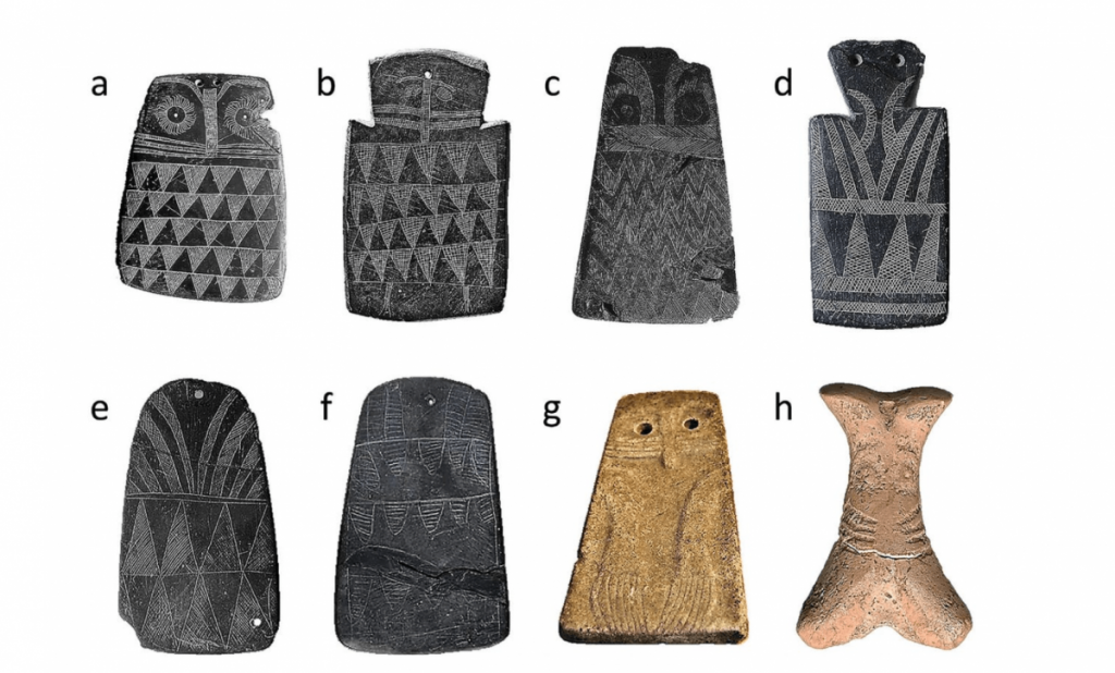 Various owl relics dating back thousands of years. In total, scientists estimate 4,000 of these relics have been located to date. Photo: Scientific Reports
