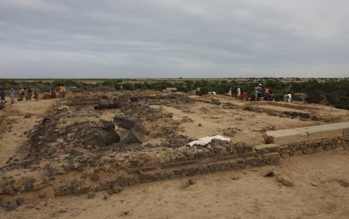 Excavation of one of the early churches found in Adulis, which likely served as the city’s cathedral. Photo: Antiquity