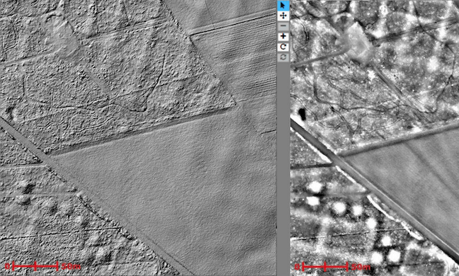 Одна из фотографий, на которой показаны потенциальные курганы. Изображение: Лейденский университет