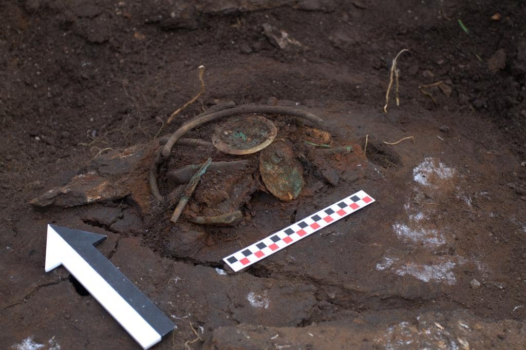 One of three sacrificial deposits discovered. Photo: Mateusz Sosnowski