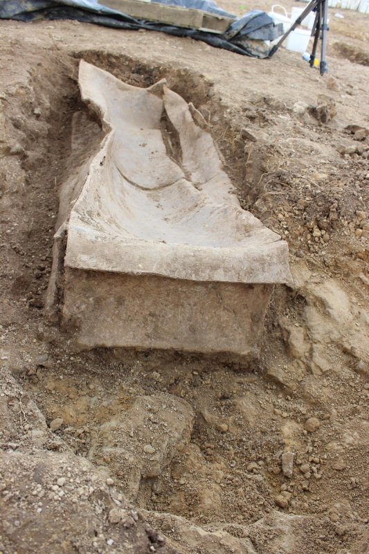 A Roman lead coffin was unearthed in the previously-undiscovered, 1,600-year-old Leeds cemetery in Britain. The "once-in-a-lifetime" find, thought to contain the remains of a late-Roman aristocratic woman, was discovered as part of an archaeological dig. Photo: West Yorkshire Joint Services/Leeds City Council