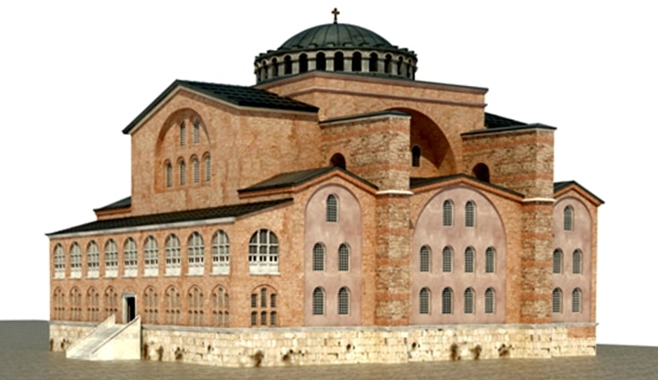 Conjectural reconstruction of the Church.