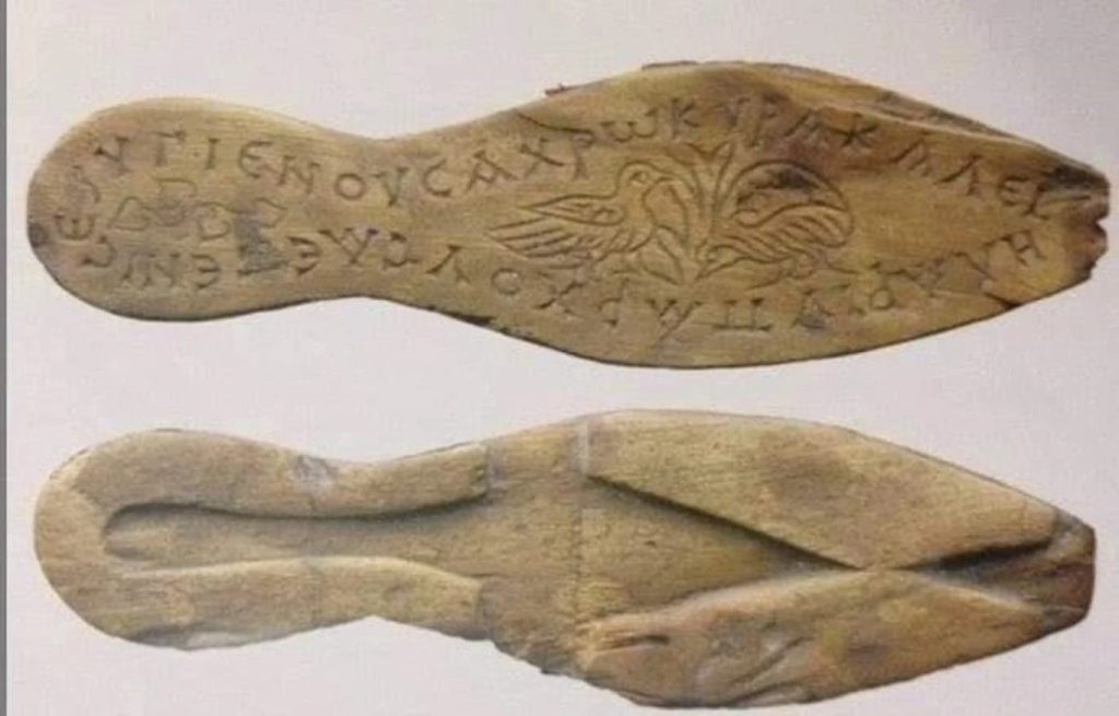 The ancient sandals were discovered almost intact in the Istanbul dig.