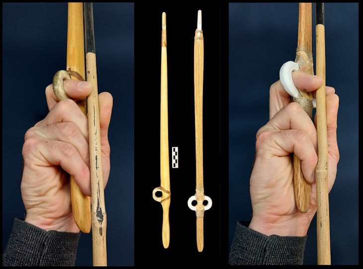 A reconstruction with one loop, and a reconstruction with two, and the ways in which Justin Garnett held them, respectively.