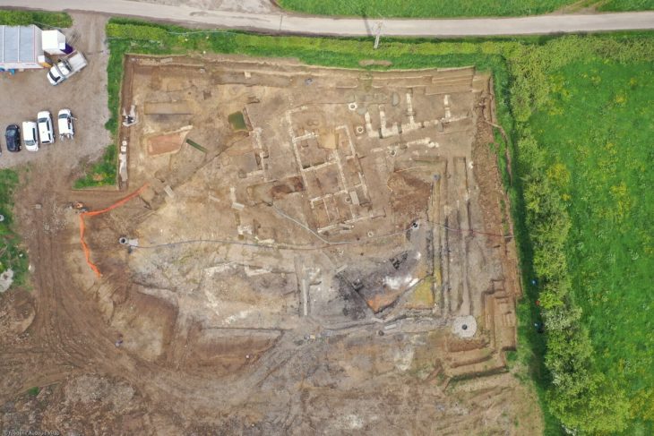 General view of the Thérouanne excavation complex (Pas-de-Calais) in 2023. Photo: Frederic Audouit, Inrap
