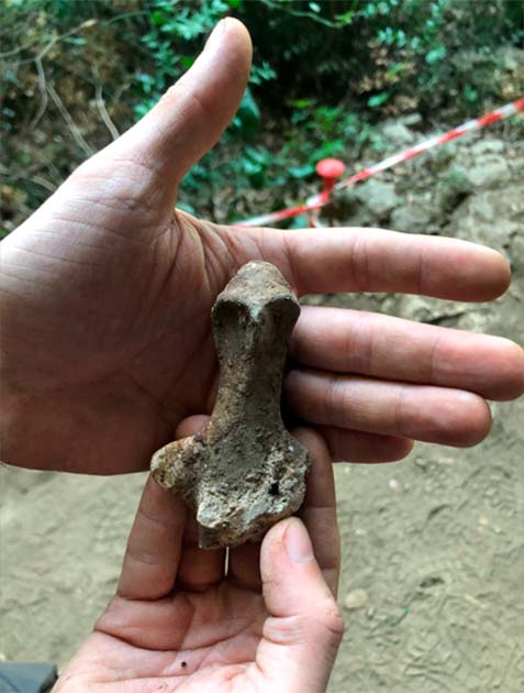 7,000-year-old ‘figurine’ found in Italy. Photo: Sapienza University of Rome 