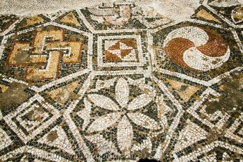 Geometric Mosaic Paving at the synagogue of Sardis