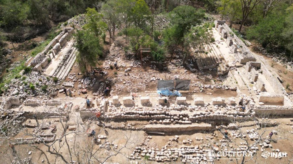 A general view of the Petenero Palace. Image credit: INAH