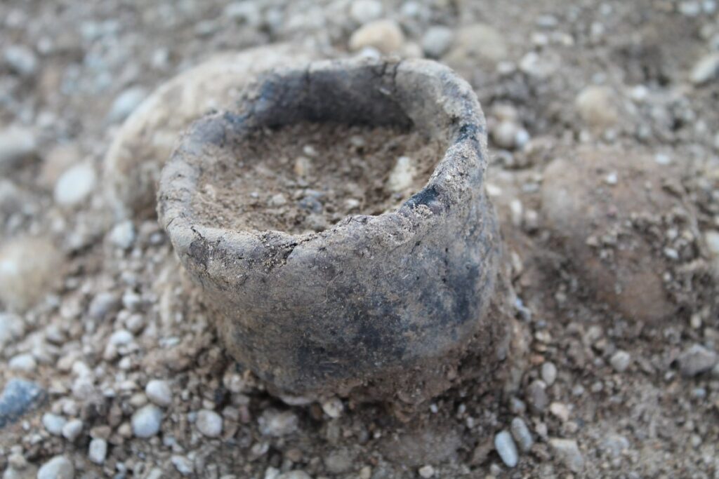 Керамическая пристройка позднего периода, раскопки Лерхенауэр-Фельд. Фото: 3Археологи